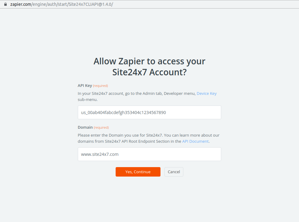 zapier allow access
