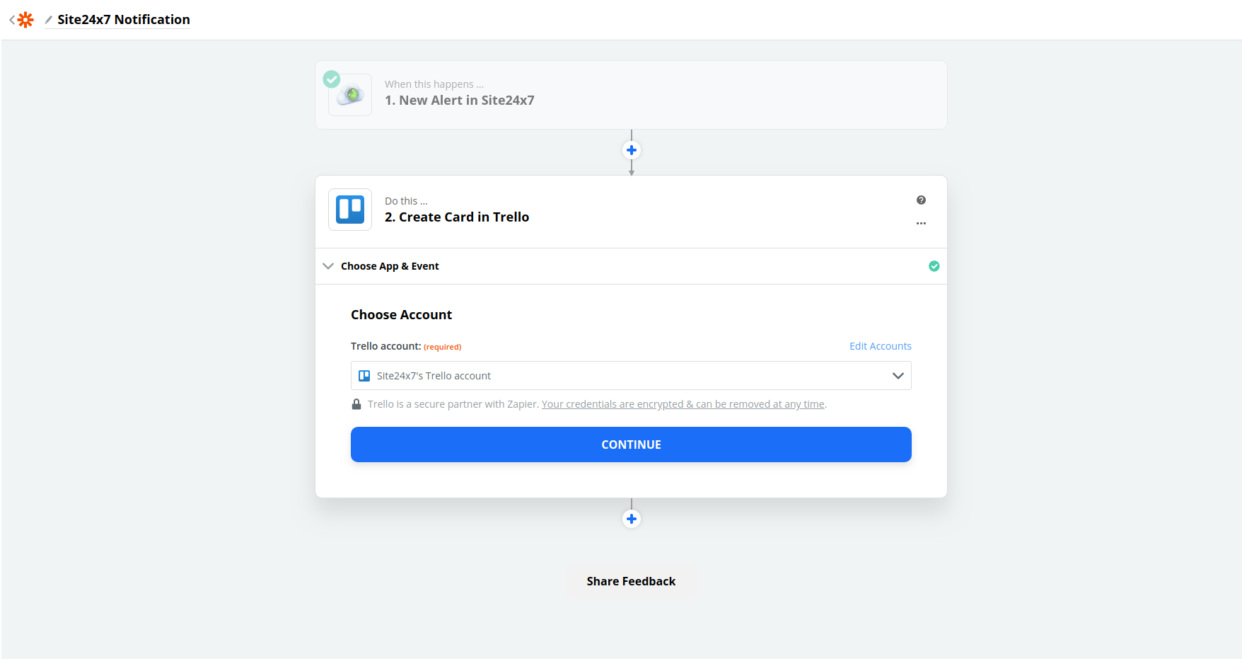 zapier card in trello
