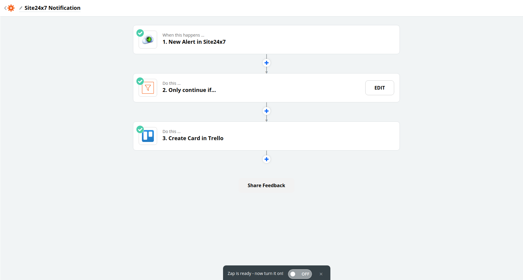 zapier filter ready