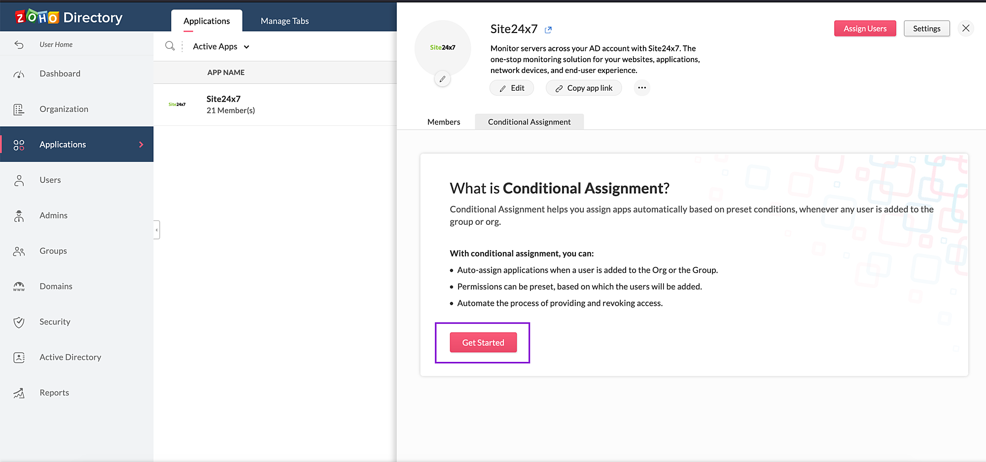 zoho-directory-conditional-assignment zoho directory conditional assignment